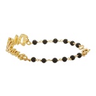 Dolce and Gabbana Gold Ball Logo Bracelet