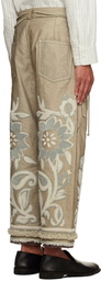 Craig Green Beige Tapestry Trousers