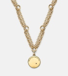 FoundRae Infinite Gratitude 18kt gold pendant necklace with diamond