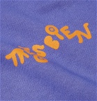 Très Bien - Souvenir Logo-Print Fleece-Back Cotton-Jersey Hoodie - Purple
