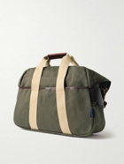 Bleu de Chauffe - Musette Business Leather and Webbing-Trimmed Canvas Weekend Bag