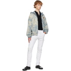 AMIRI Blue Camo Jacquard Denim Jacket