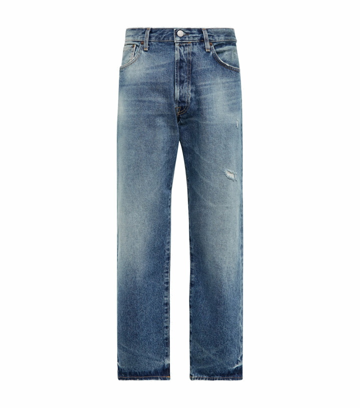 Photo: Acne Studios - Distressed high-rise straight jeans