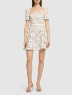 SELF-PORTRAIT Floral Lace Mini Dress