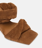 Rick Owens Twisted Cantilever 80 suede mules