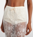 Aya Muse Eteri bow-detail floral lace maxi skirt