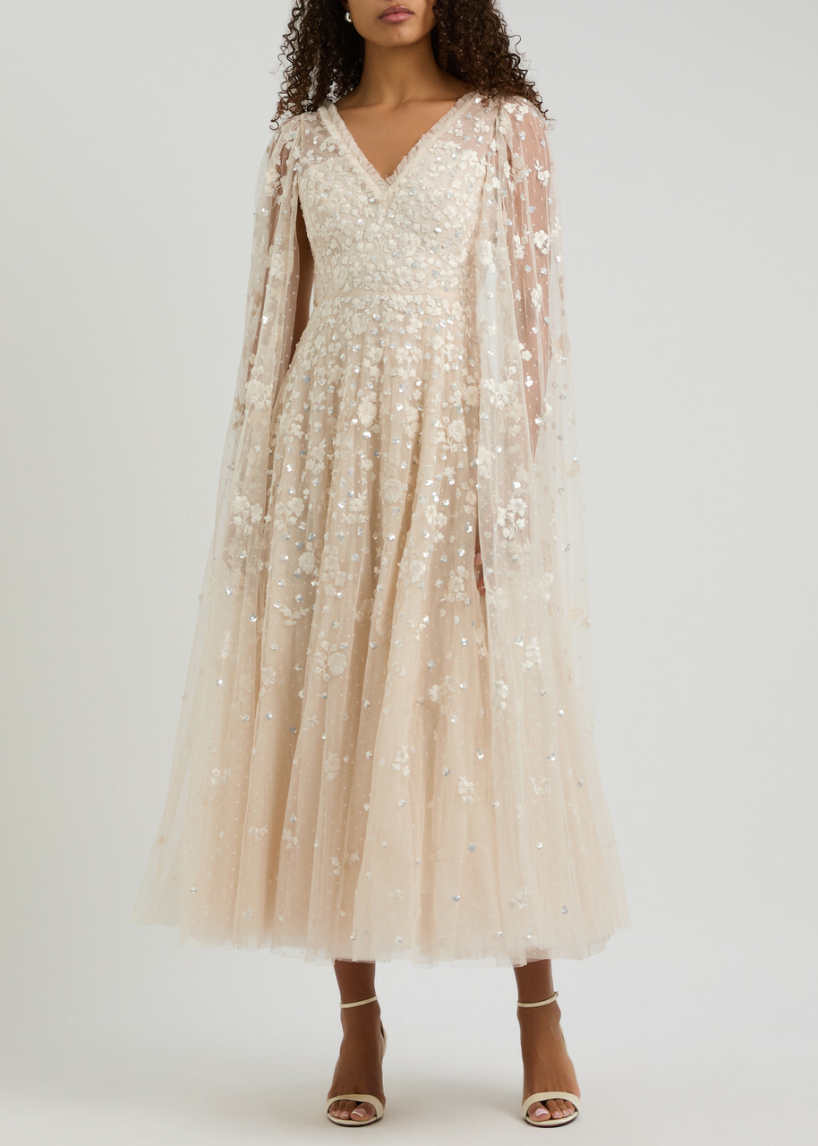 Davernial Tulle Gown (Cream) main image 0