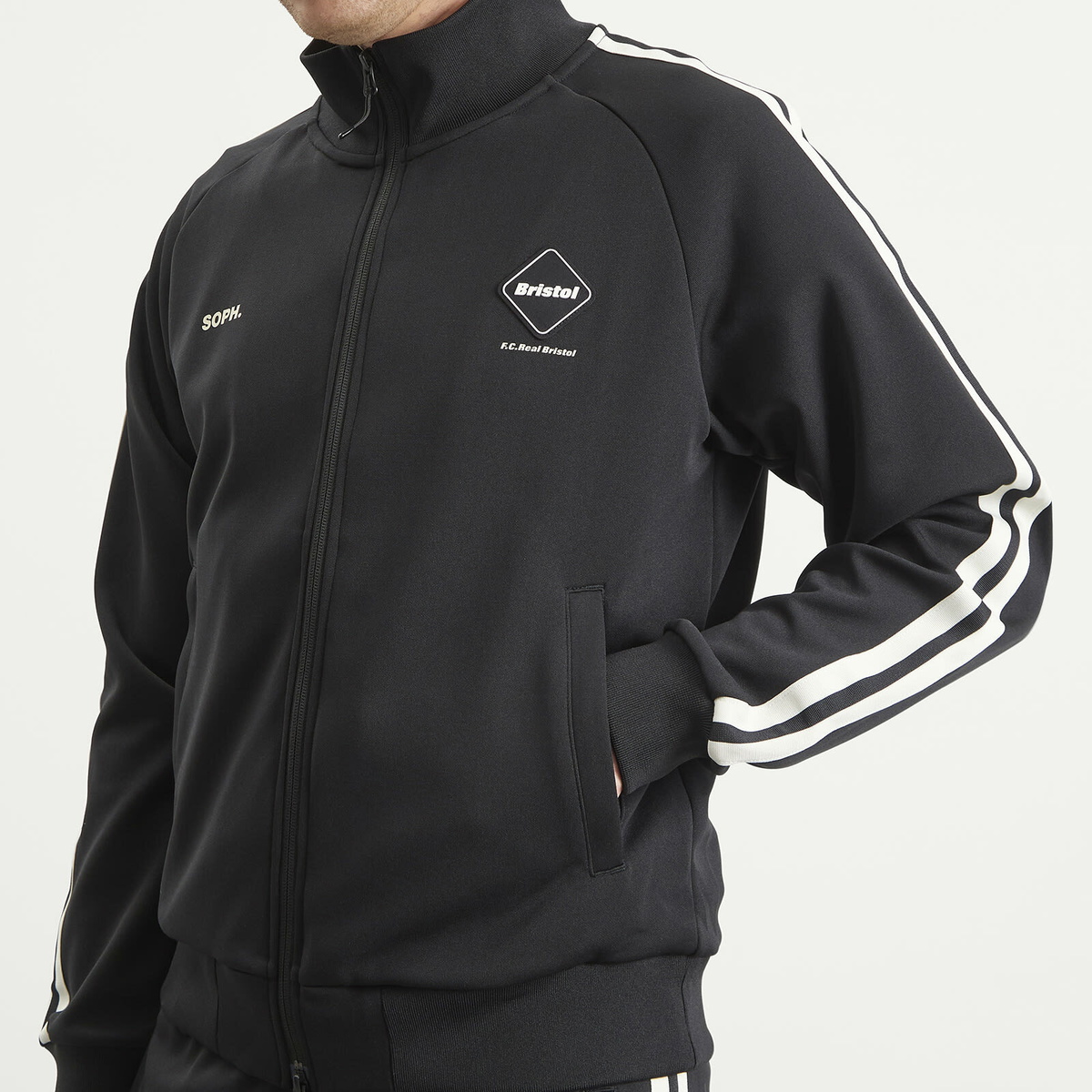 F.C. Real Bristol Men's Training Track Jacket in Black