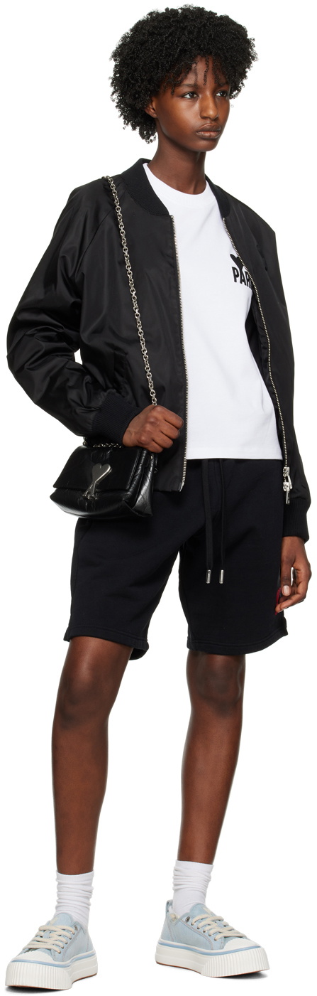 AMI Alexandre Mattiussi Black Zip Bomber Jacket