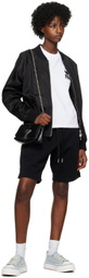AMI Alexandre Mattiussi Black Zip Bomber Jacket