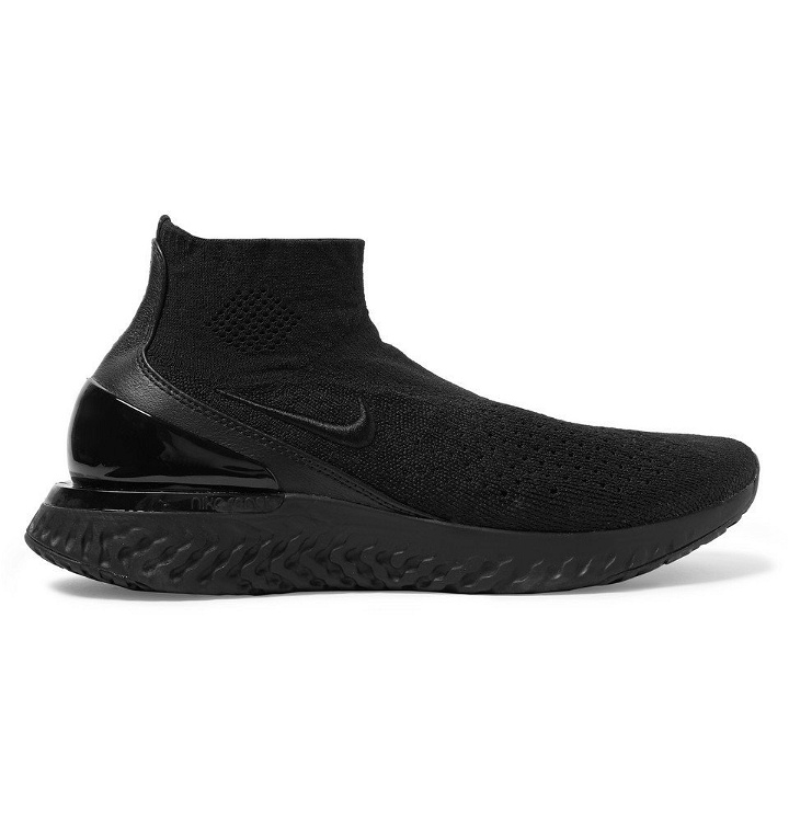 Photo: Nike Running - Rise React Flyknit Sneakers - Men - Black