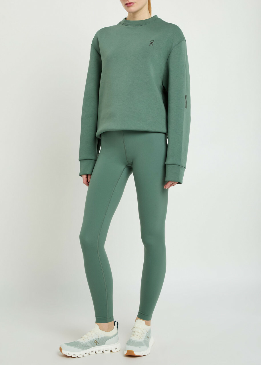 ON Focus Tech Cotton-blend Sweatshirt Olive