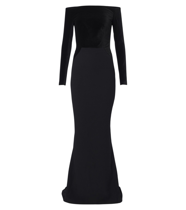 Photo: Safiyaa Pazienza crêpe and velvet gown