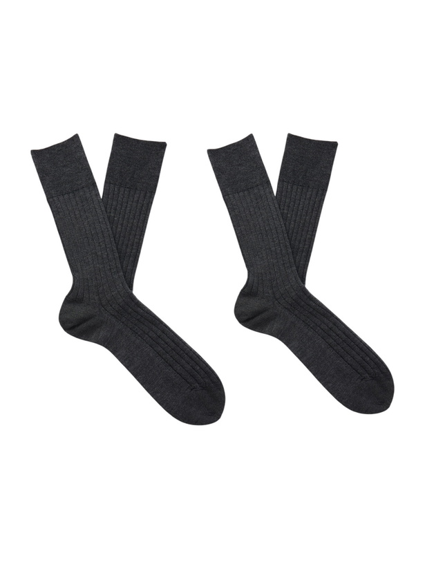 Photo: Falke - Set of Two Cashmere-Blend Socks - Gray