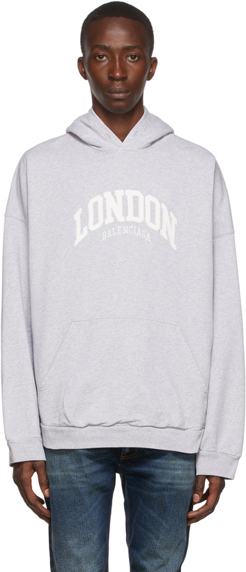 Photo: Balenciaga Grey Cotton Hoodie