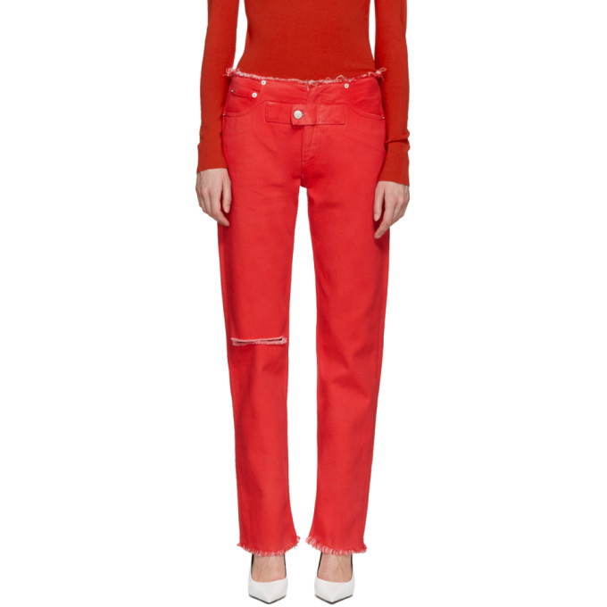 Photo: Alyx Red Straight Leg Jeans