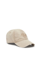 Diesel Baseball cap with embroidered Oval D - Caps Mens in Beige