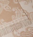 Etro Fringed paisley wool throw
