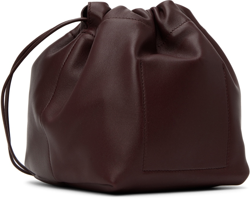 Jil Sander Drawstring Backpack Burgundy Leather Tote Jil Sander Drawstring leather bag - Burgundy|J08WD0023P4846609 main image 2