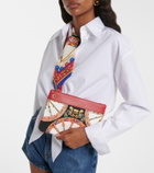 Dolce&Gabbana Small printed leather-trimmed canvas pouch
