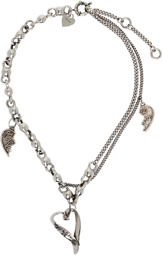 Photo: Acne Studios Silver Charm Necklace