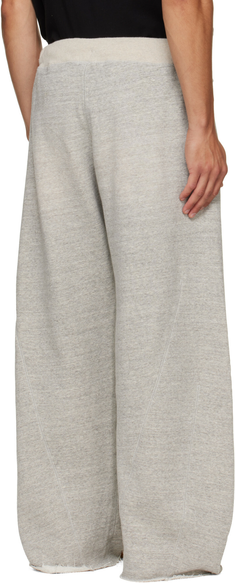 R13 Gray Relaxed Darted Sweatpants