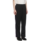 Needles Black Side Line Trousers