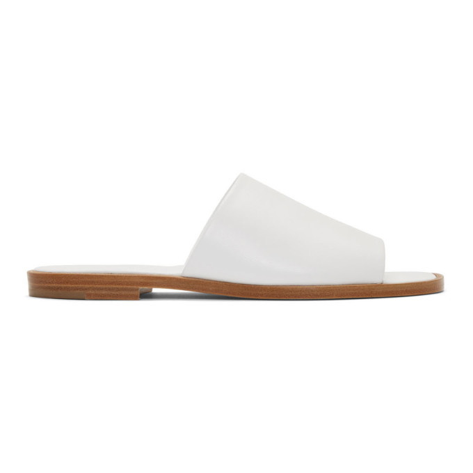 A-Plan-Application White Flat Sandals