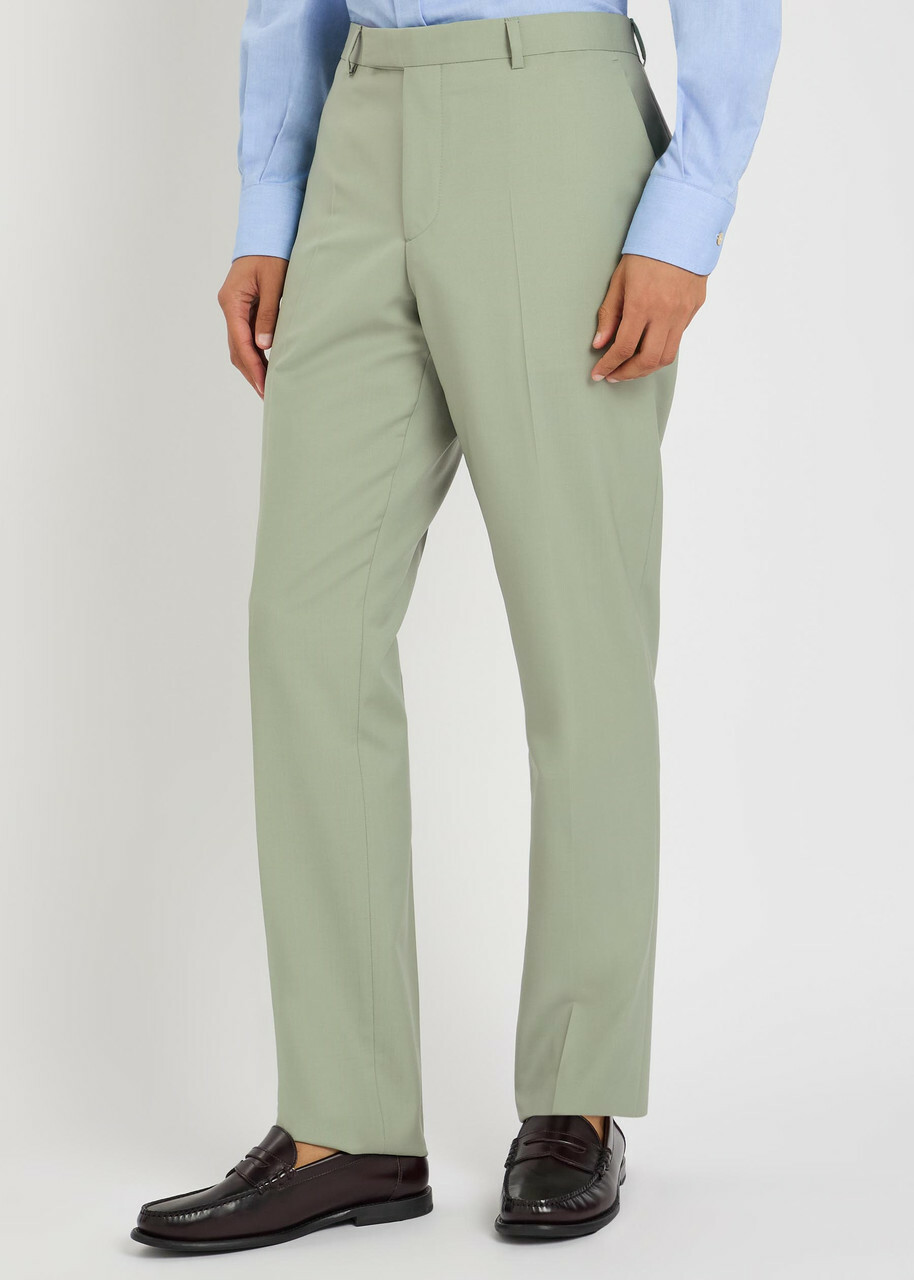 Paul Smith Wool and Mohair-blend Suit Green