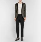 Saint Laurent - Slim-Fit Virgin Wool-Gabardine Trousers - Men - Black