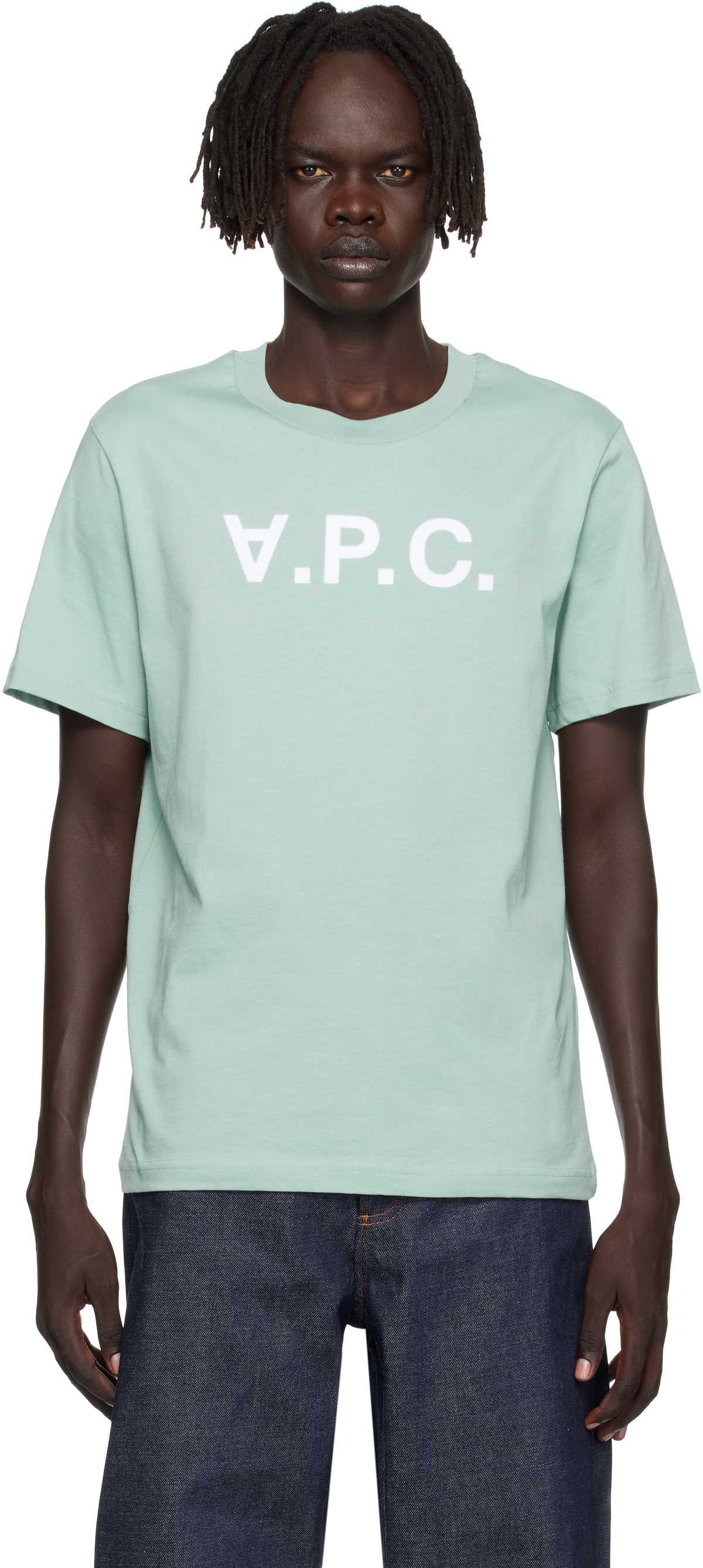A.P.C. Men's x JW Anderson Anchor Logo T-Shirt in White A.P.C.