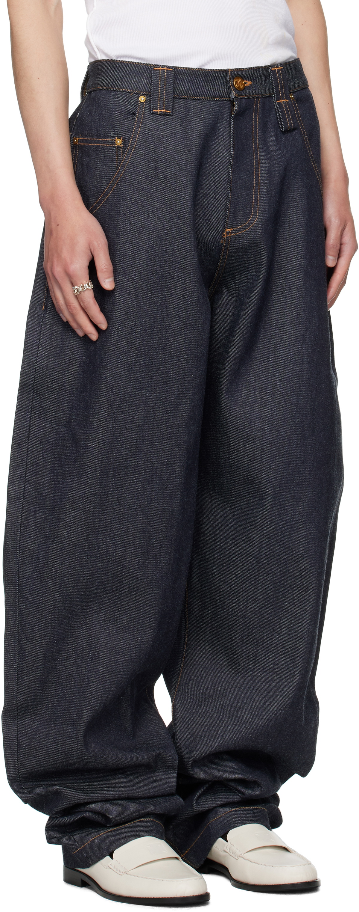 WILLY CHAVARRIA Blue Bad Boy Jeans