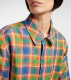 God's True Cashmere Brilliant linen shirt with lapis lazuli