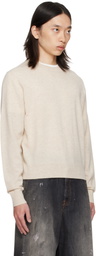 Acne Studios Beige Crewneck Sweater