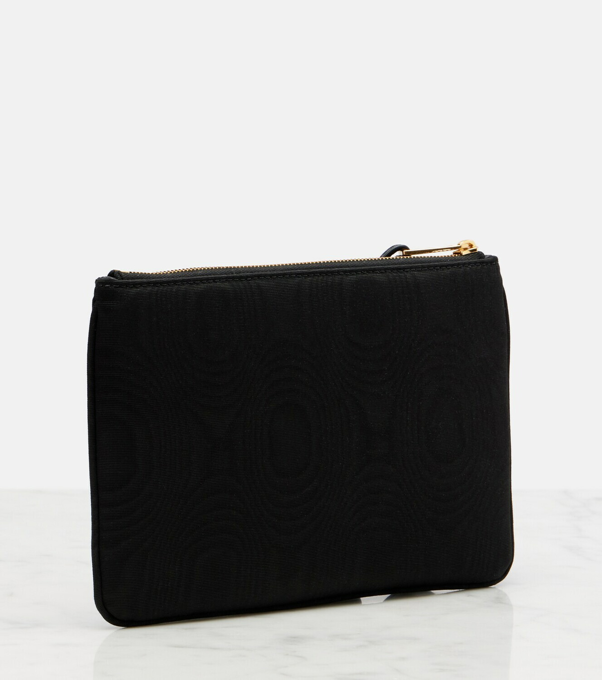 Valentino Garavani VLogo Swarovski®-embellished moiré pouch