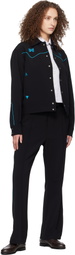 NEEDLES Black Piping Cowboy Lounge Pants