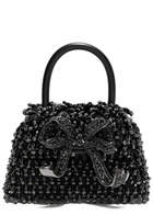 Self-portrait Micro Embellished Leather top Handle bag - Black - One Size