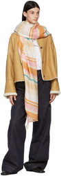 Loewe Off-White & Orange Stripes Blanket Scarf