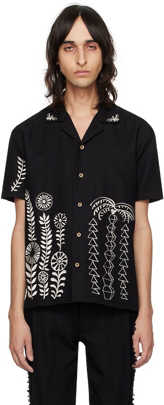 Photo: Andersson Bell Black May Embroidery Shirt