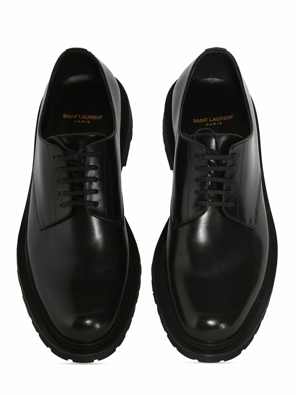 SAINT LAURENT - Army 20 Leather Derby Shoes Saint Laurent