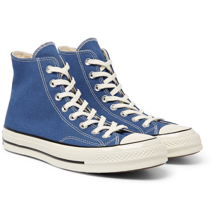 Photo: Converse - 1970s Chuck Taylor All Star Canvas High-Top Sneakers - Men - Navy