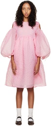 Cecilie Bahnsen Pink Janessa Midi Dress