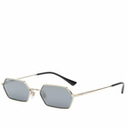 Ray-Ban Yevi Sunglasses in Light Gold/Dark Grey 