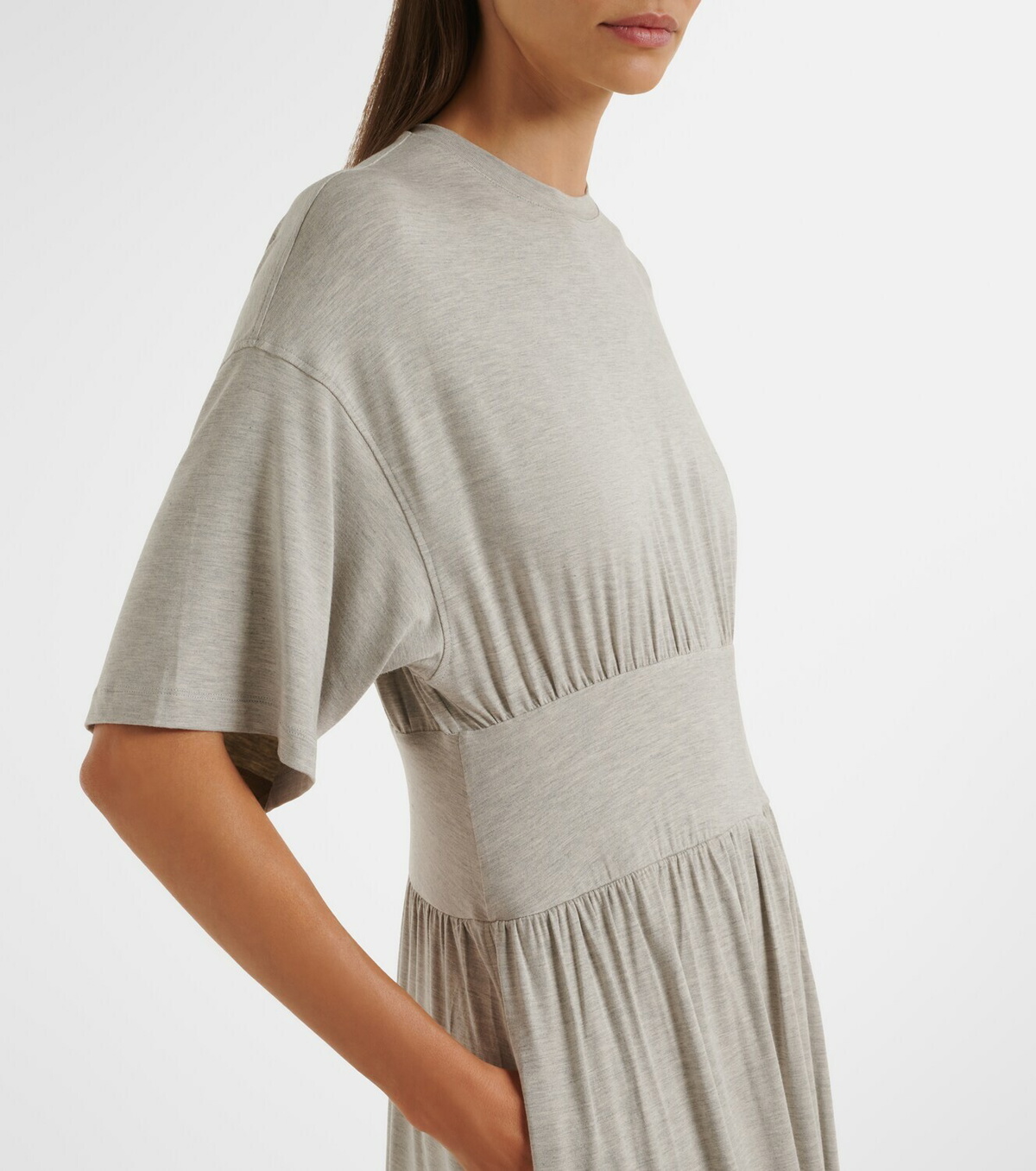 Toteme Jersey gathered midi dress