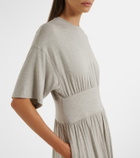 Toteme Jersey gathered midi dress