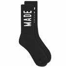 Human Made Men's HM Logo Sock in Black