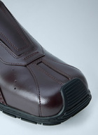 Dr. Martens Aurix Oxblood Satin Finish Leather Slip Ons
