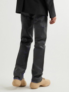 Givenchy - Slim-Fit Zip-Detailed Distressed Jeans - Black
