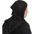 HOMME PLISSÉ ISSEY MIYAKE Black Branches & Leaves May Scarf