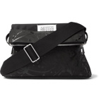 MAISON MARGIELA - Leather-Trimmed Printed Nubuck Messenger Bag - Black